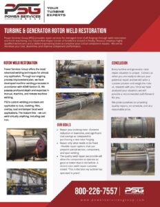 Psg Lp Rotor PSG Turbine & Generator Rotor Weld Restoration | Power Services Group